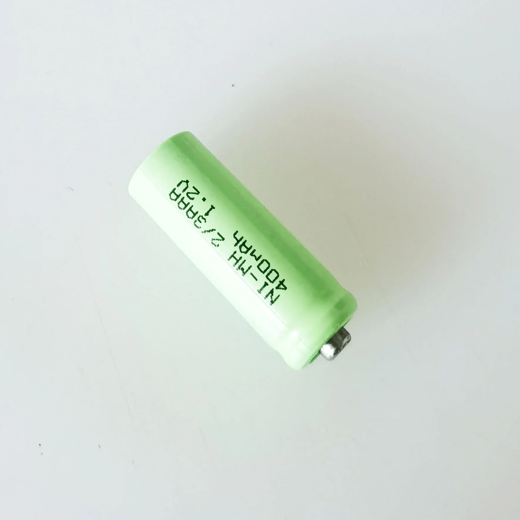 1.2V 2/3AAA Ni-MH rechargeable battery 400mah 2/3 AAA nimh cell with top cap for DIY LED solar light