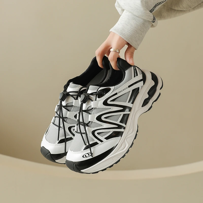 أحذية نسائية شبكية مريحة تسمح بمرور الهواء للياقة البدنية والجري أحذية رياضية كاجوال للمشي أحذية رياضية عصرية مضادة للانزلاق #6