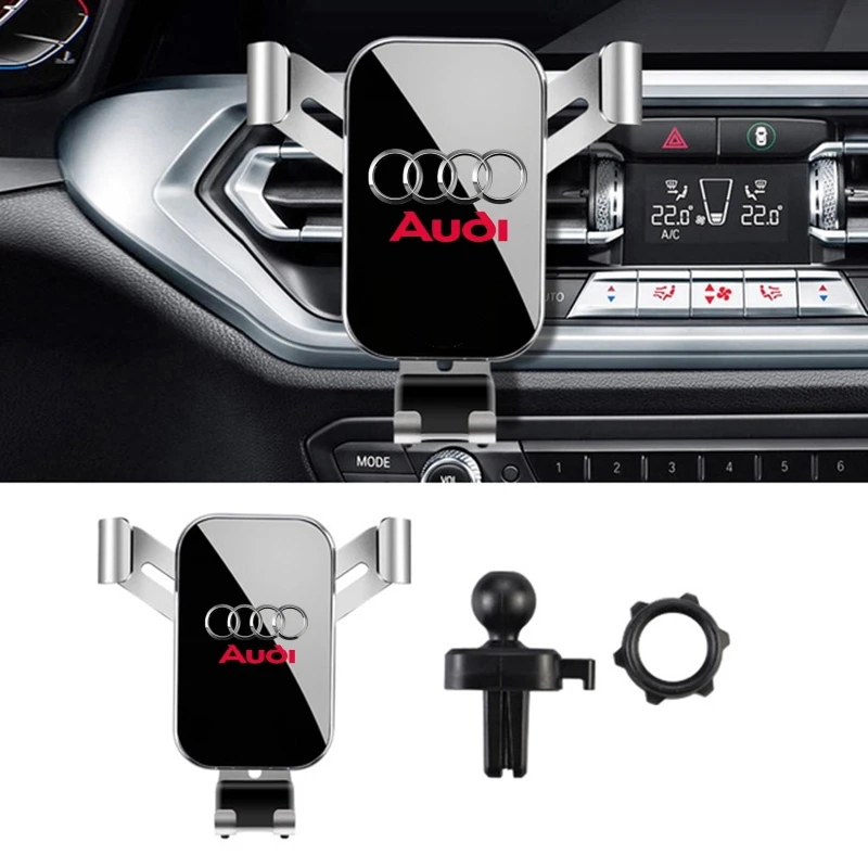 

Car Air Vent Clip Mount Mobile Cell Stand Smartphone GPS Support For Audi A3 A4 B5 B6 B8 A3 8P 8V 8L A5 A6 C6 C5 A1 A7 A8 Q2 Q3