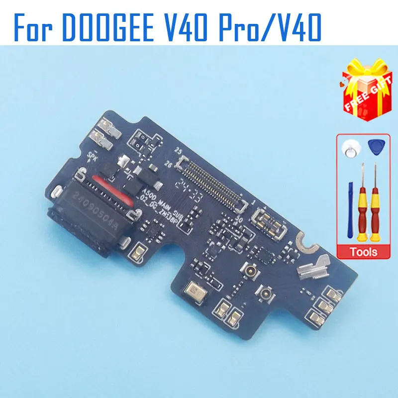DOOGEE V40 Pro Board New Original DOOGEE V40 USB Board Base Charging Charge Port Board Microphone For DOOGEE V40 Pro Smart Phone