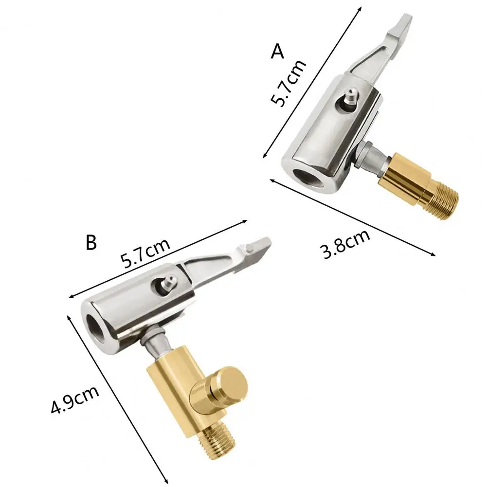 Inflator Pump Connector 90 Degree Lock-on Zinc Alloy Car Tyre Inflator Pump Nozzle Air Compressor Adapter Air Pump Adapter