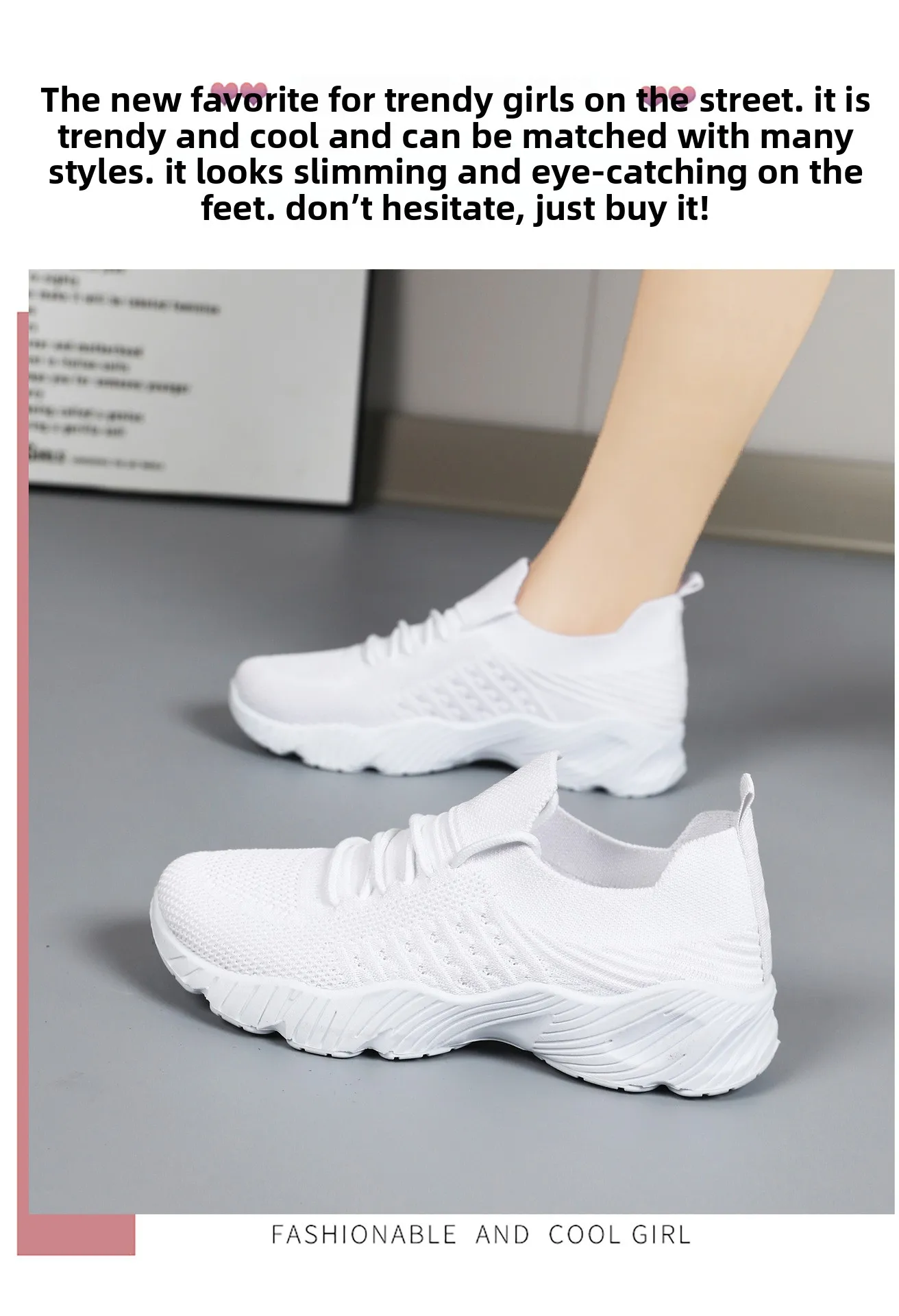 Atmungsaktive Damen-Sneaker aus Flying Weave, leichte, weiche Sohle, für ältere Menschen, Mutter, Wanderschuhe, Sommer-Mesh, rutschfeste, lässige Sportschuhe – Detail 3
