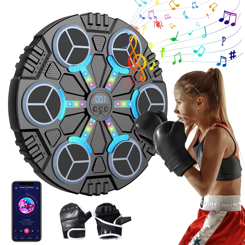 smart-bluetooth-connection-music-boxing-machine-noise-reduction-wall-mounted-boxing-electronic-target-3-speed-adjustment