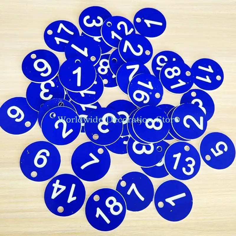 Q39B 100 PC Numero Tag rinchiuso per i tag chiave per i negozi abbigliamento da palestra vivi