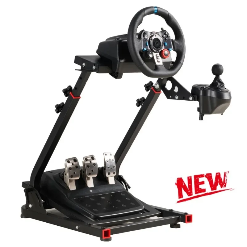 Simulated racing game steering wheel bracket