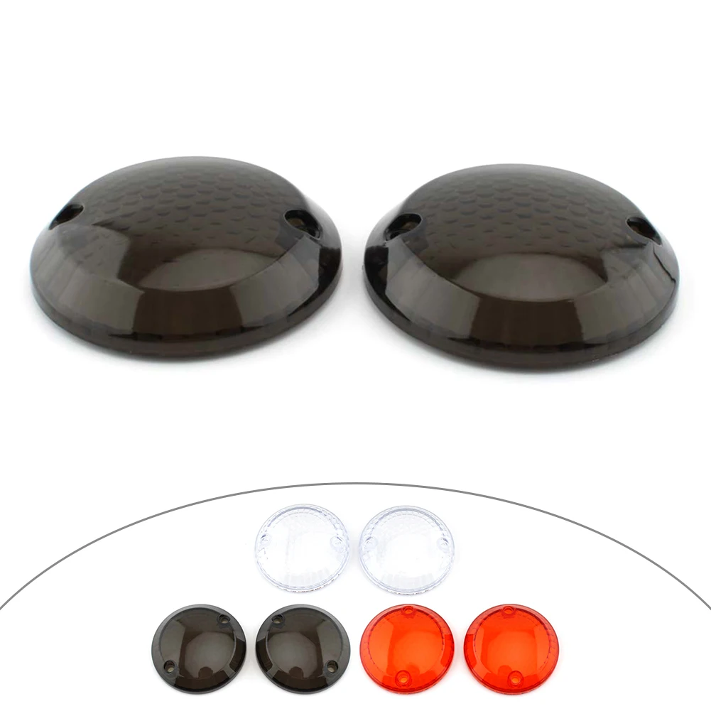 1Pair Motorcycle Turn Signal Light Lens Cover For Suzuki Intruder 1400 VX800 Smoke/Clear/Amber