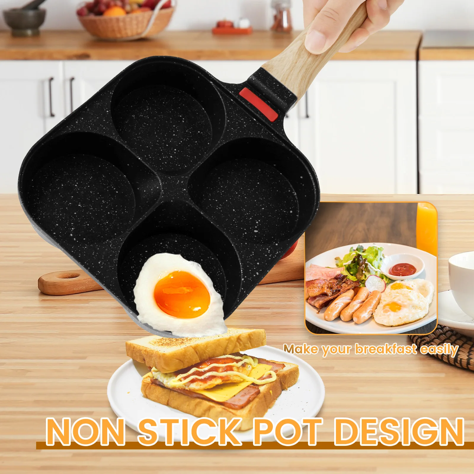Сковорода для яиц с антипригар – обзор и цена Egg Waffle Pan