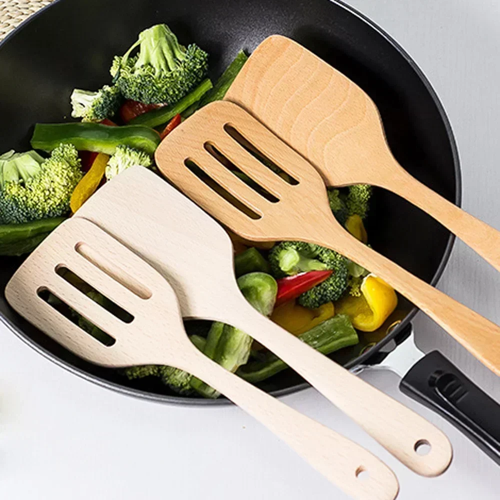 Wood Spatula Kitchen Accessories Non-Stick Cookware Cooking Tools Gift Wooden Shovel Kitchen Tool Kitchen Cooking Utensil Tool