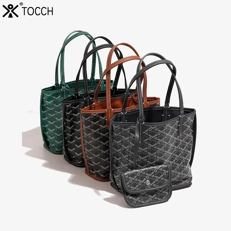 

2026 desginer Pattern green PU Tote Stylish Large Capacity Shoulder Bag for Womens Autumn Winter Fashion bags with small wallet