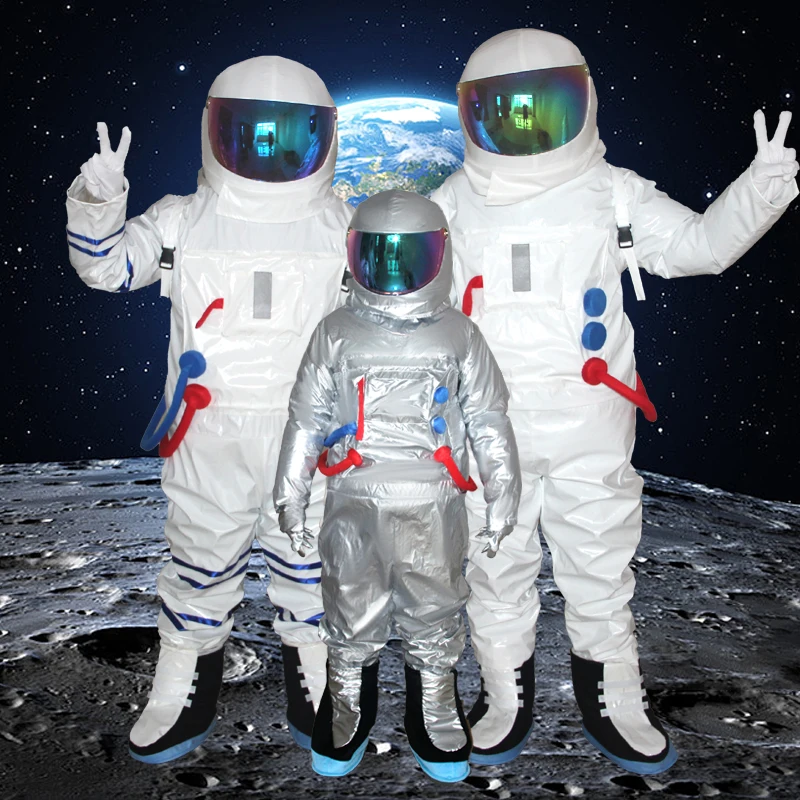 Space Astronaut Cosplay Mascot Costume Child Boy and Girls Birthday Gift Adult Fancy Dress Party Wedding Advertising Shows Props