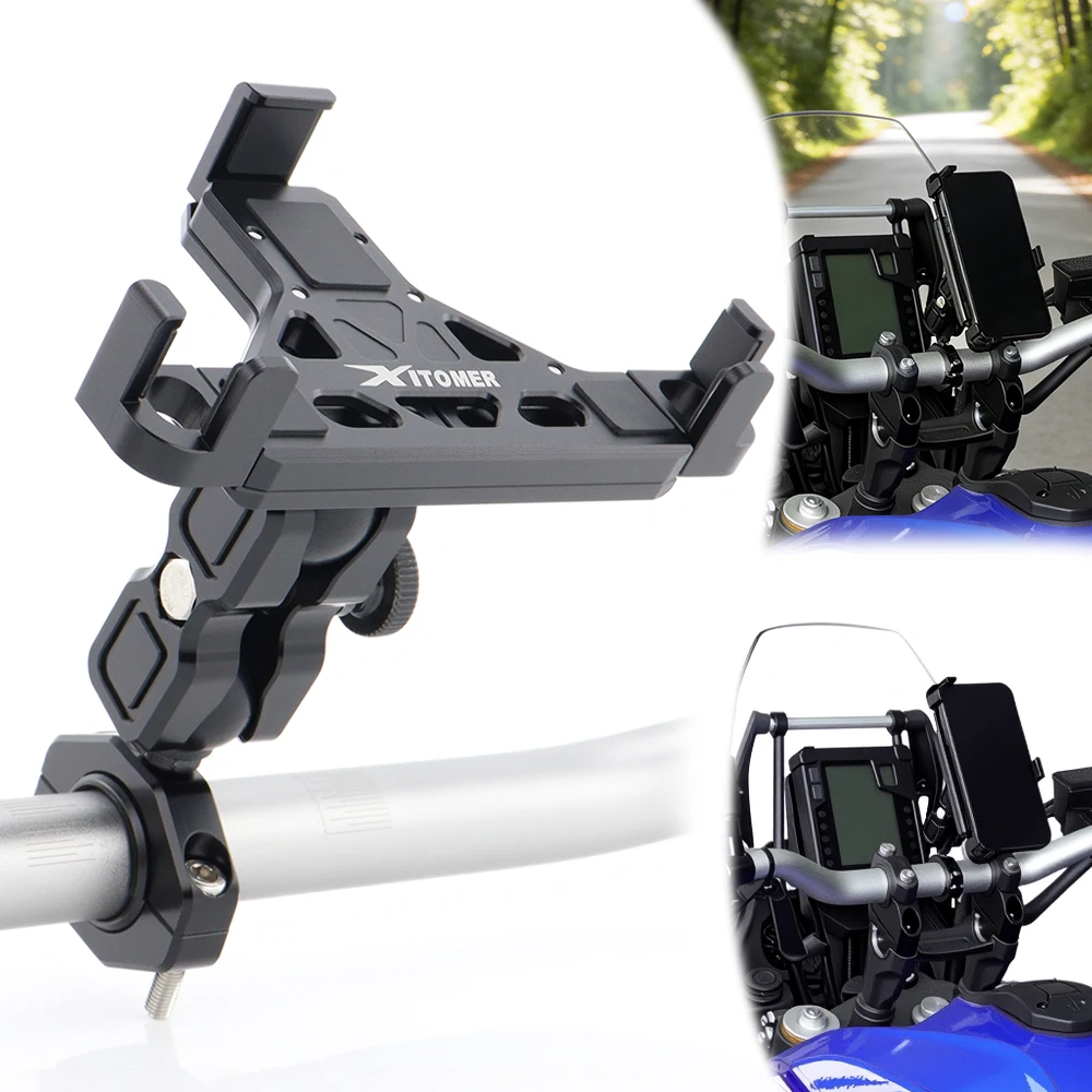 

Кронштейн для телефона на мотоцикл из алюминия с ЧПУ, быстрозажимное крепление 1s с защитой от вибрации, держатель на руль велосипеда