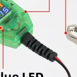 Green Dual Display Voltage Current Leakage Detector For Car Computer Power Failure Memory Replacement Connector Tool