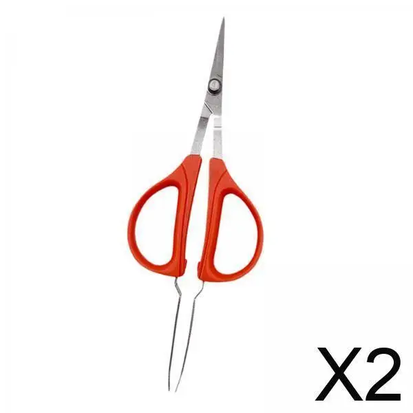 2x Garden Scissors Pruner Shears Vegetables Plant Flower Scissors Harvesting Pruning Deadheading Multipurpose Stainless Steel