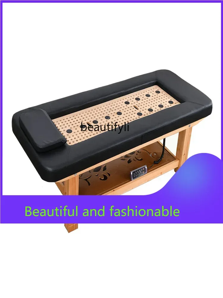 xxqSmoke-Free Moxibustion Bed Whole Body Moxibustion Household Steaming   Beauty Salon Dedicated Massage Couch