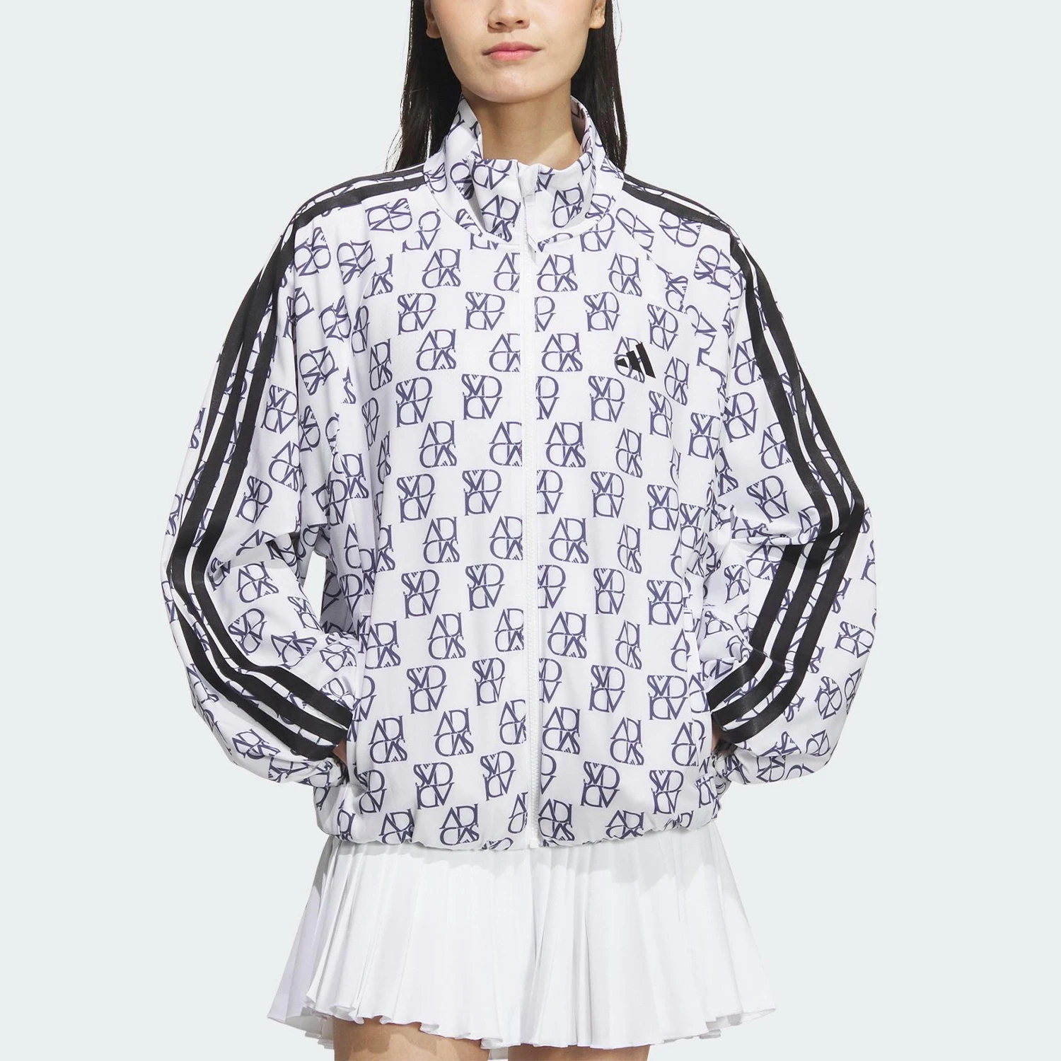 

Официальная аутентичная новая женская тканая куртка Adidas с принтом в стиле ретро JY7702