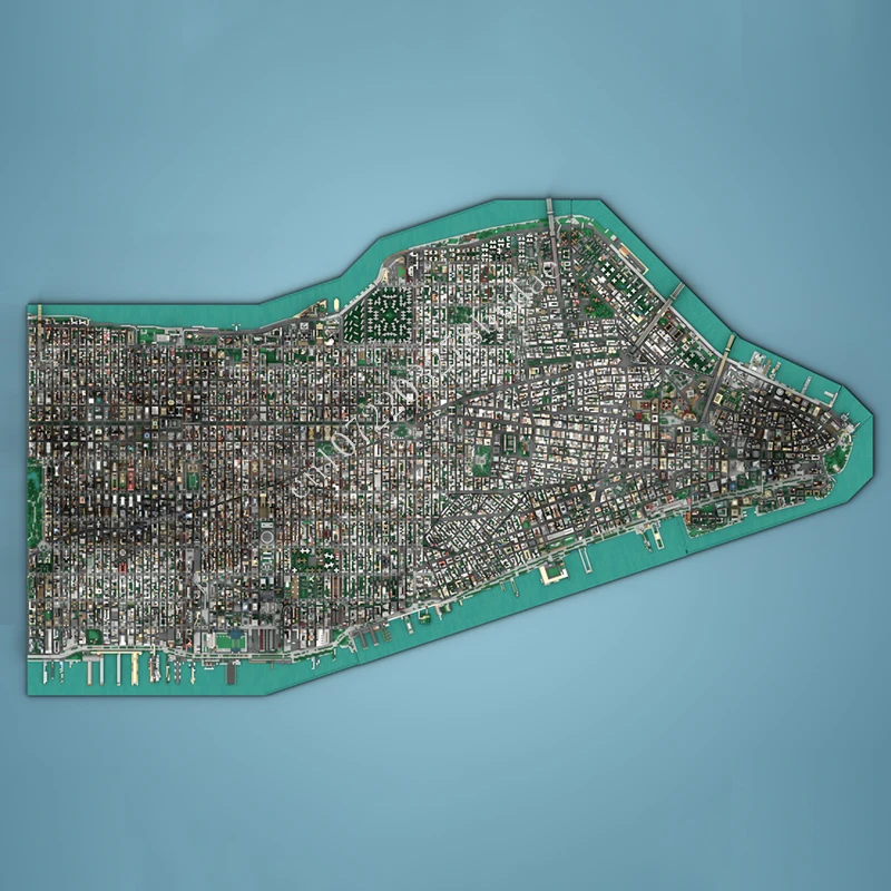154052PCS Manhattan - New York City MOC Creative street view Model Building Block Architecture DIY Education Assembly Model Toys