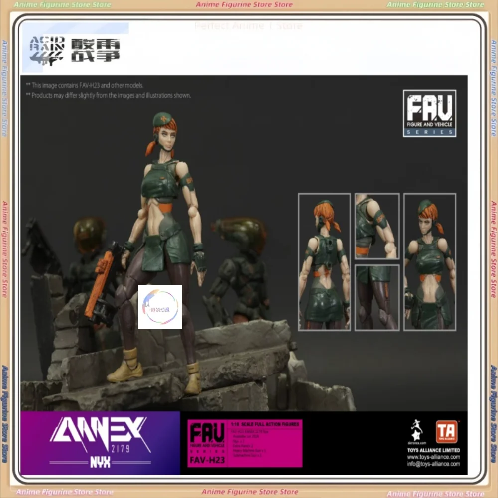 

Acid Rain Limited 3,75-дюймовая подвижная фигурка Nyx 1/18 FAV-H23, в наличии