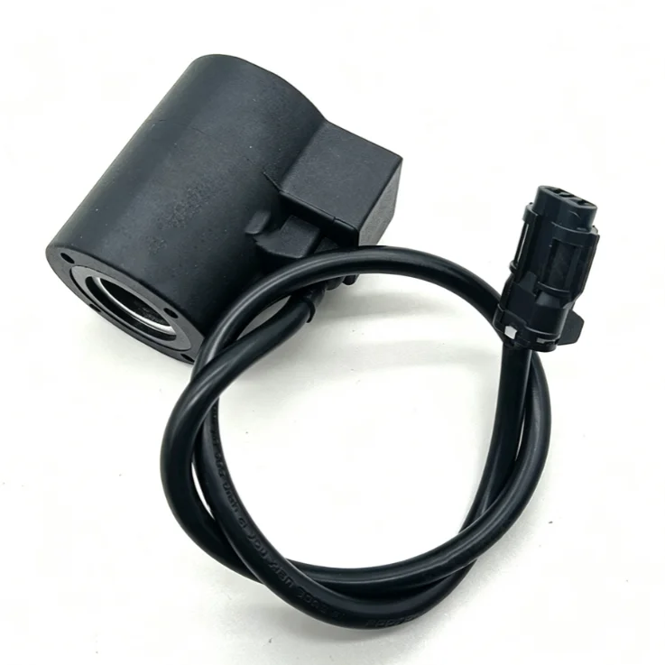 For Hydraulic System Control Travel Solenoid Coil 12V 24V Coil Aluminum Alloy Construction Dual Voltage Compatibility