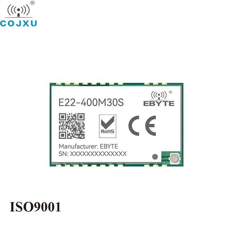 433MHz LoRaWAN SX1268 32M High-Precision TCXO Wireless LoRa Module SPI SMD 30dBm 12km IPEX Stamp Hole Cojxu E22-400M30S Module