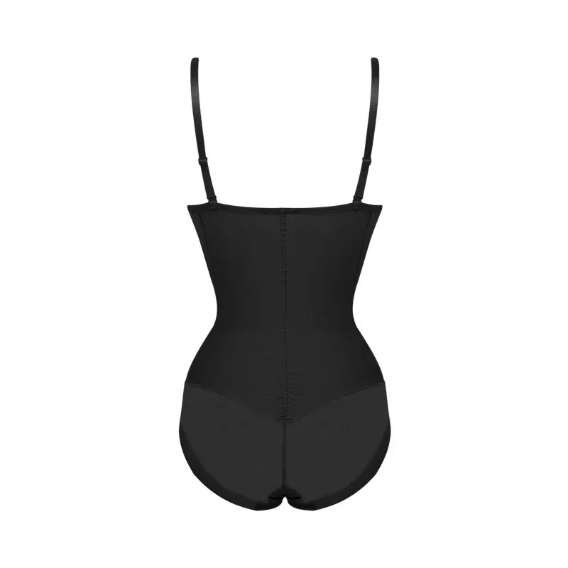 Women\'s White Bodysuit Slim Body Shaper Waist Trainer Backless Shapewear Bra Thongs