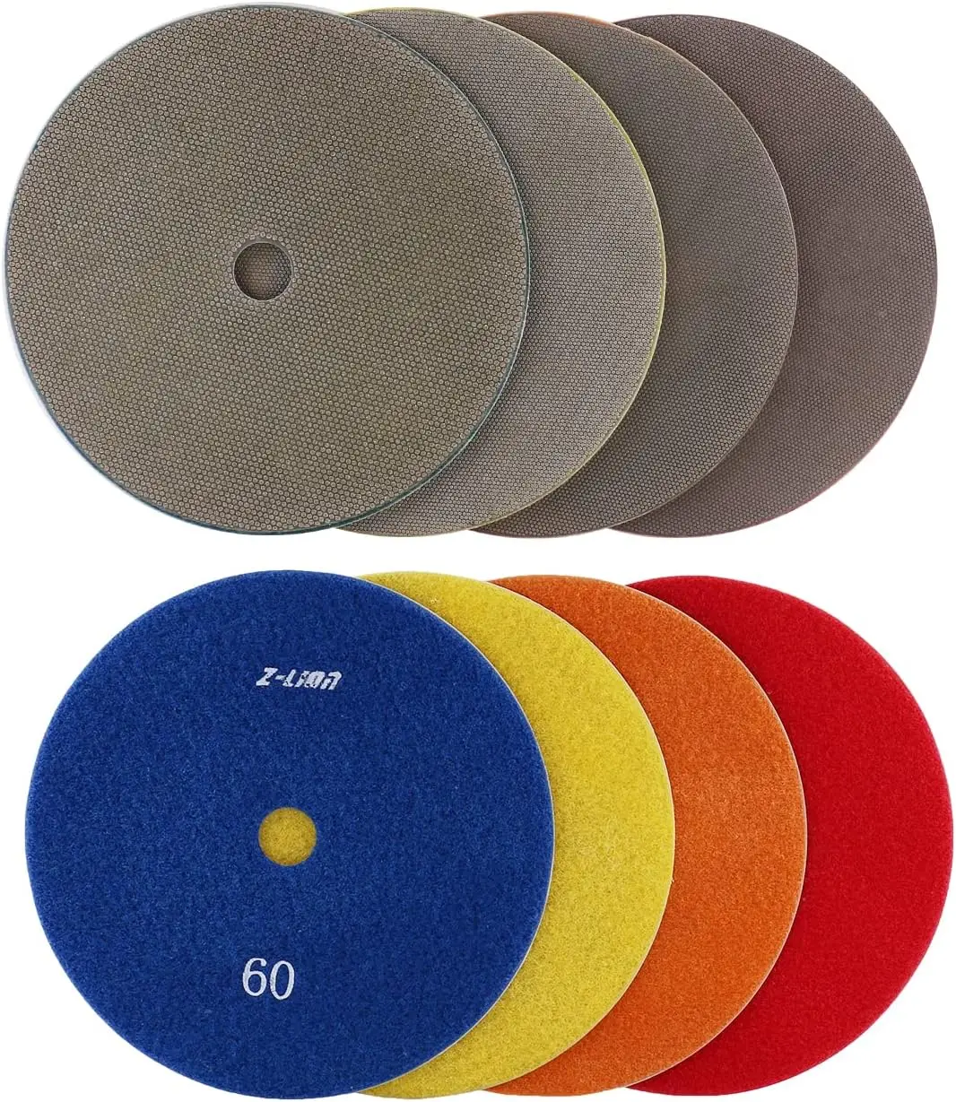 

Inches Glass Electroplated Diamond Polishing Pads 4 Pcs Set