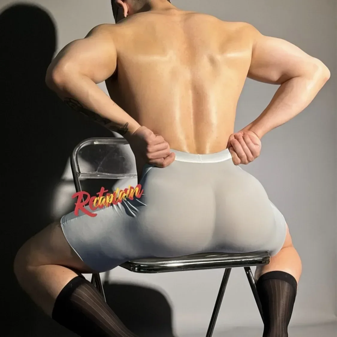 男性アイスシルク透明ボクサー 0.01 超薄型生地シースルーパンツシームレス下着ボクサーパンツ