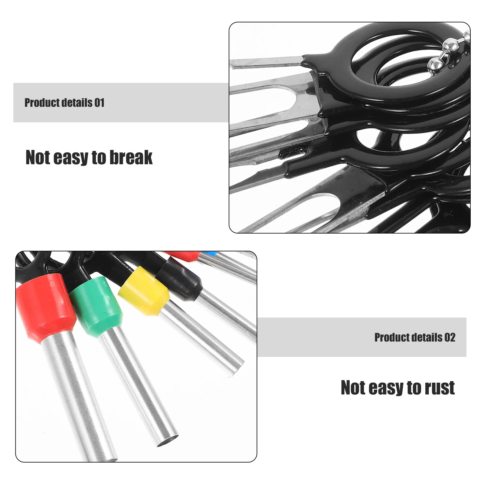 

80Pcs Durable Terminal Extractor Electrical Connector Tools Pin Connector Removal Tool