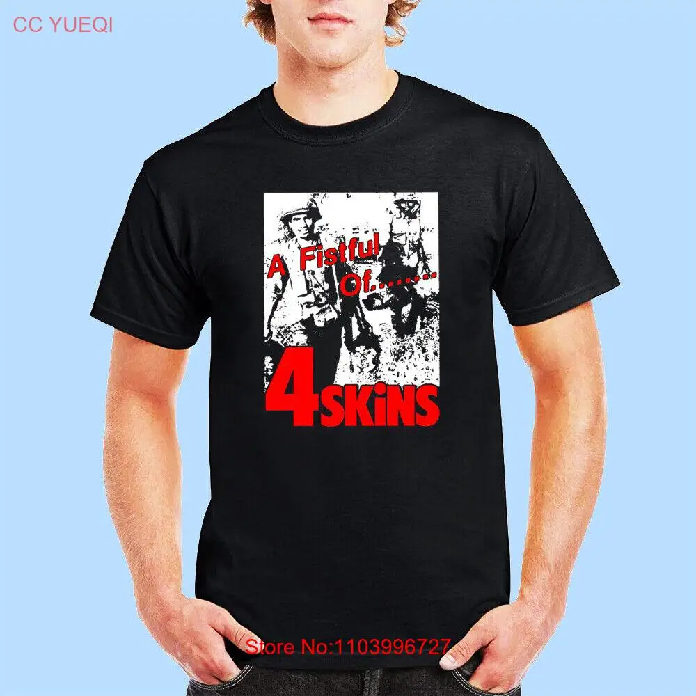 Ship from US! 4 Skins - Skinhead - A Fistful of 4 Skins Black Tshirt Size S 5XL