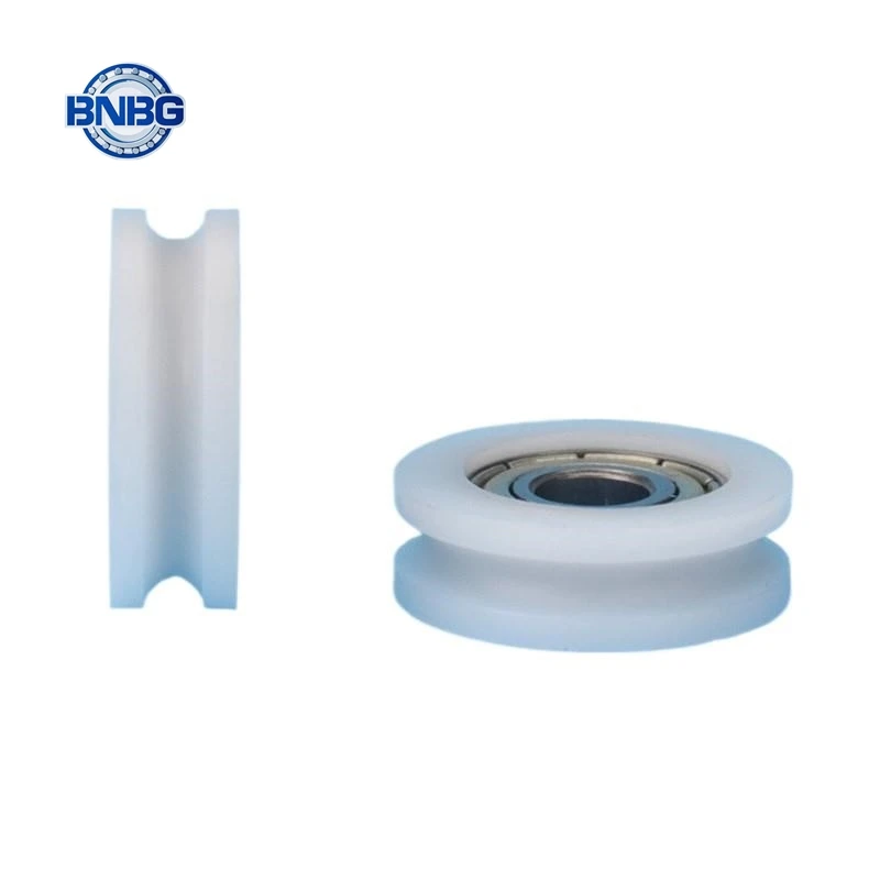 10pcs U Groove Plastic Coated Bearing 696ZZ 6*21*7mm POM Roller Door Window Wheel Nylon Wrapped Pulley Bore 6mm Diameter 21mm