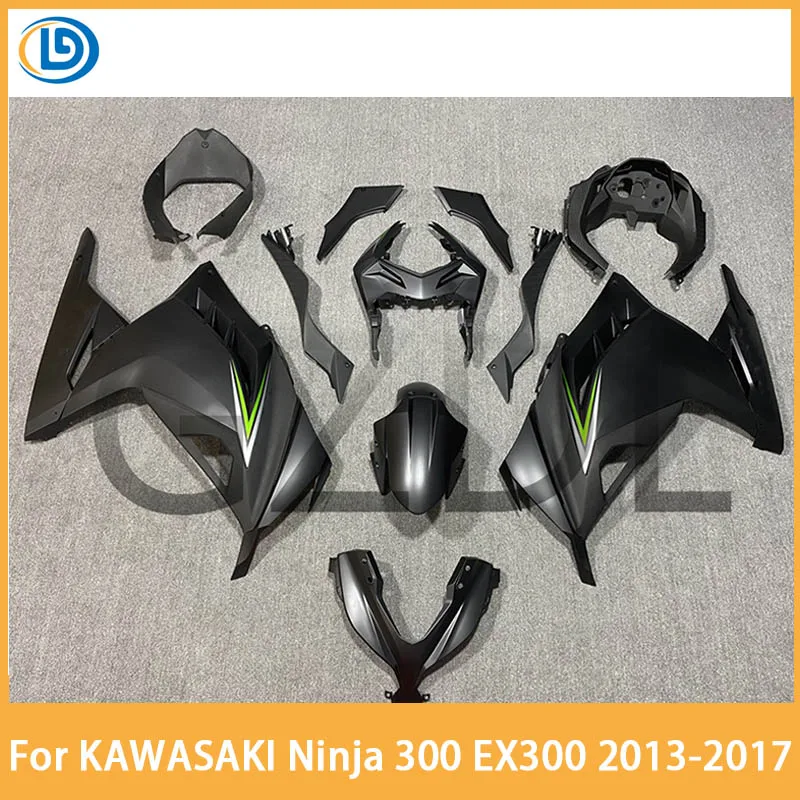 For KAWASAKI Ninja 300 EX300 2013-2017 ABS protective cover Ninja 300 2013 2014 2015 2016 2017 Fairing Kit Matte black