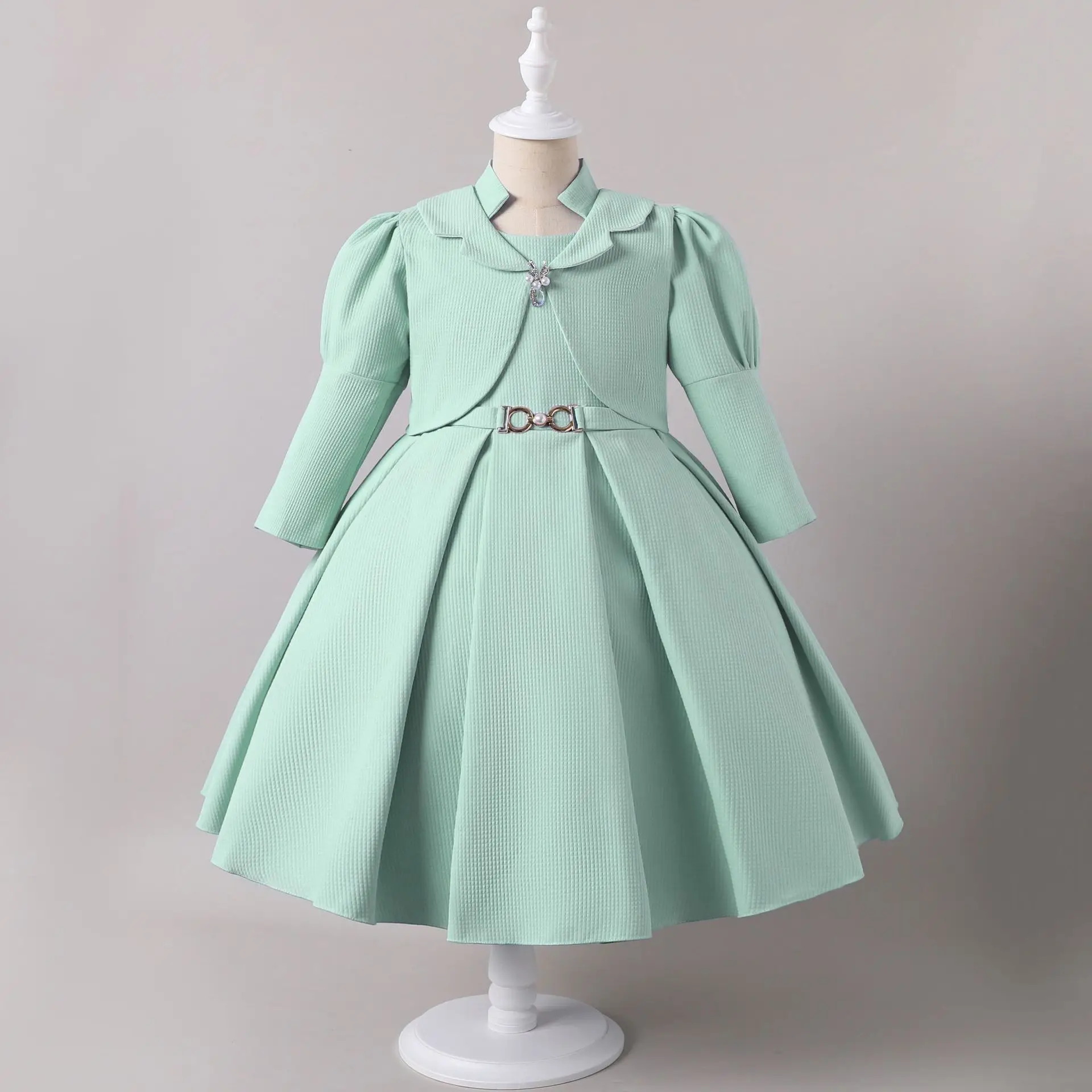 

Новое элегантное торжественное платье для девочек, 2 предмета, детские праздничные платья принцессы для девочек, детская рождественская одежда, От 3 до 8 лет