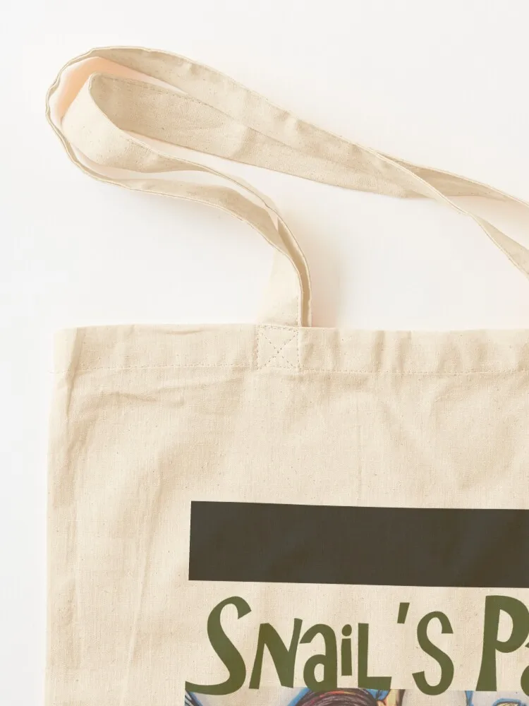 Snail's Pace Tote Bag cloth bag woman Custom bag cute pouch canvas shopping