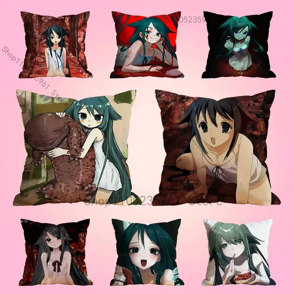 

Saya No Uta The S-Song of S-Saya Pillowcase for Sofa Room Office Decor Printing Protector Cushion Cover Valentine gift Custom