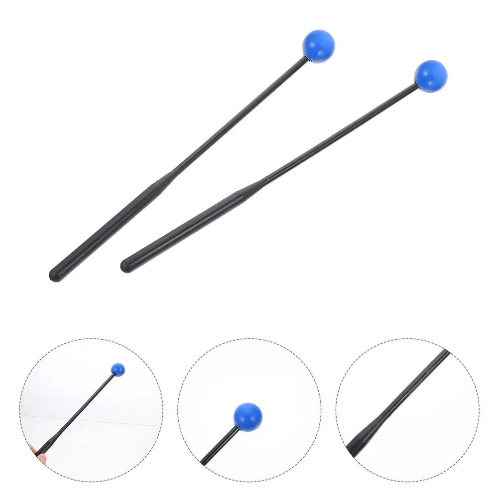 

2Pairs Rubber ABS Tongue Drum Mallets Children's Drumsticks Marimba Sticks Musical Instrument Percussion Tool Practical Durable