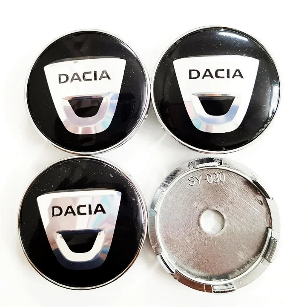 

4pcs Car Styling Accessories 60mm Car Wheel Center Caps With DACIA Emblem Logo Rim Hubcaps Cover Badge for DACIA Spring Sandero