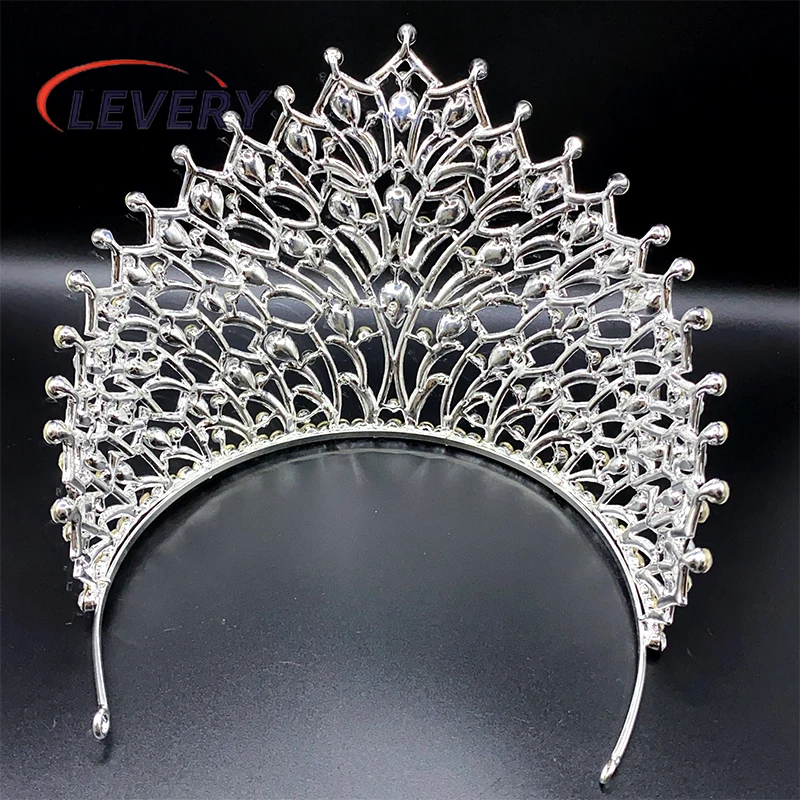 Diademi e corone gioiello lety per le donne diadema da sposa con corona di regina di cristallo per corone di spettacolo di compleanno della sposa