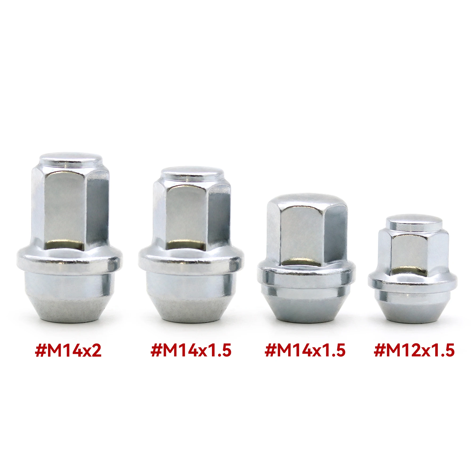 

10 шт. сверхмощные шестигранные гайки с коническими сиденьями с закрытым концом M12x1,5 M14x1,5 M14x2 конические колесные болты 60 градусов для установки колес автомобиля