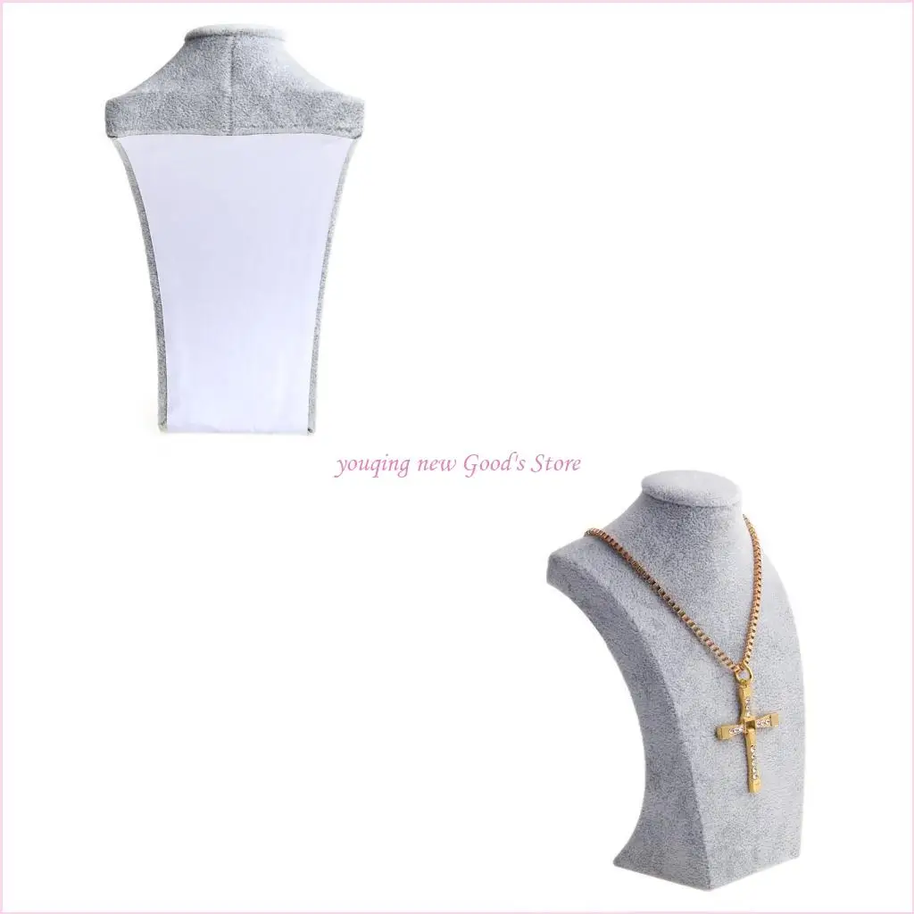 

57QA Necklace Jewelry Display Bust Stand Freestanding Pendant