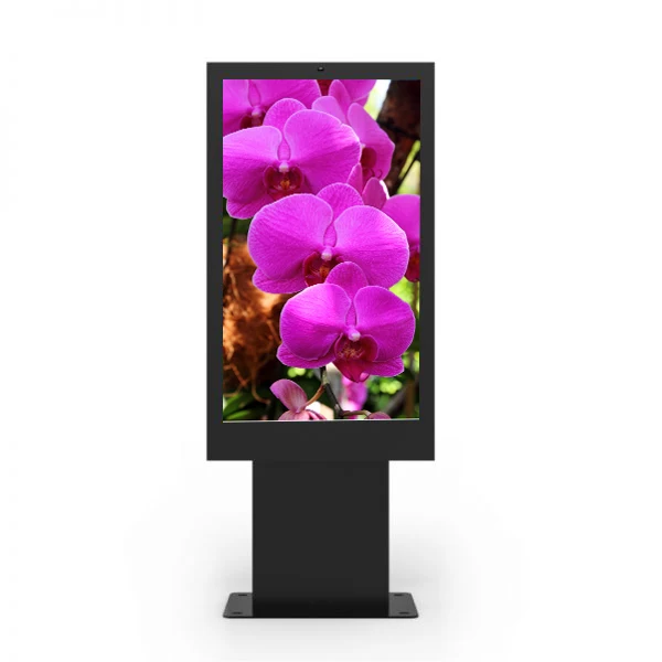Floor Standing 49 Inch OCA Full Lamination Outdoor 2000cd/m Advertising Touch Screen Kiosk Totem LCD Digital Signage Pro