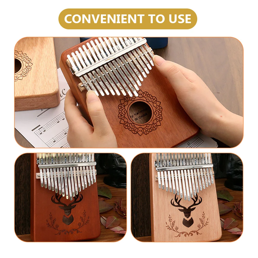 Kalimba Shrapnel Thumb Piano Handmade Kit Key Accessories Tuning Hammer 17 Keys Parts Replacement DIY Supplies Music Instrument