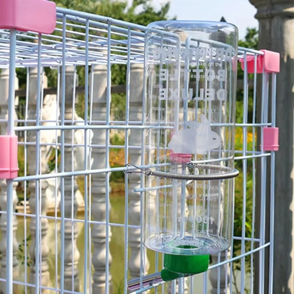 New 1000ml Small Animal Water Bottle Large Capacity Water Bowl Hangable Water Bottle Drinker Pet Water Bottle Rabbit Guinea Pigs