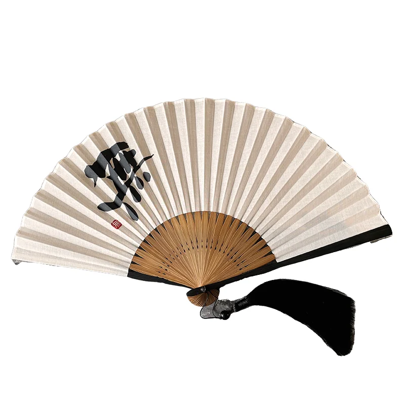 

Chinese Classical Folding Fan Antiquity Calligraphy Hand Abanico Blank Solid Color DIY Ventilador Decorative Cultural Craft Gift