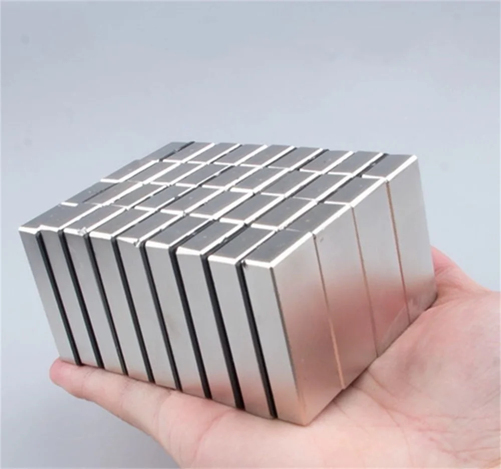 10PCS 50x10x10mm Block Strong Powerful Magnets N35 Permanent Neodymium Magnet 50x10x10 Strip Quadrate Magnets 50*10*10