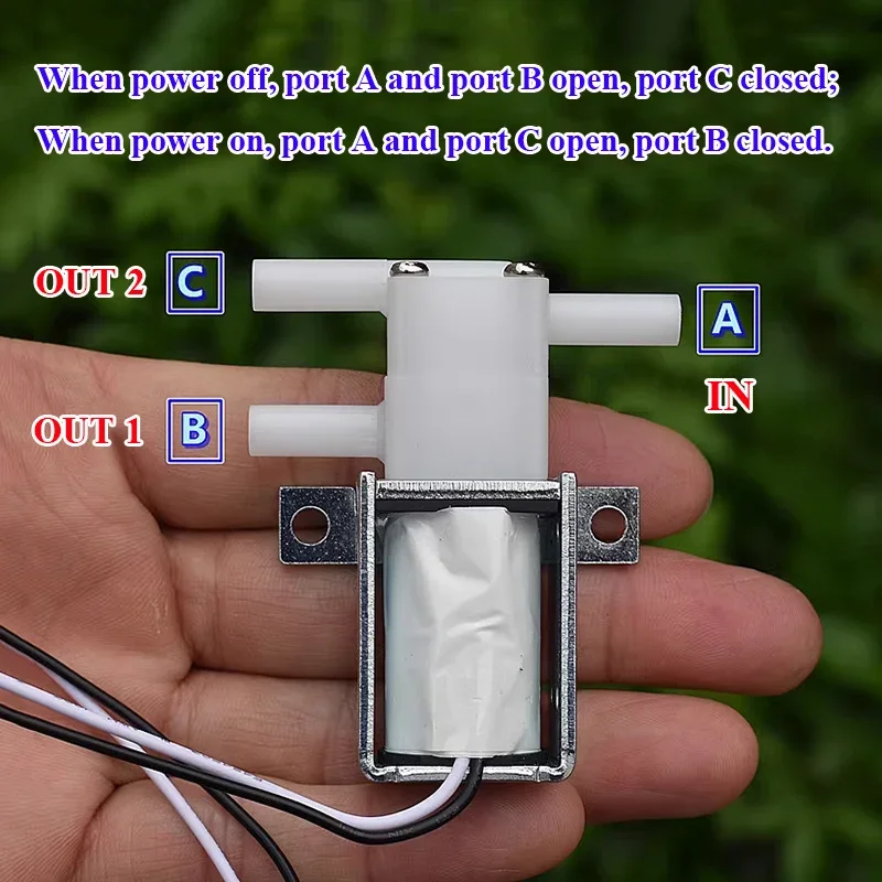 تيار مستمر 12 فولت 2-موقف 3-طريقة عادة مغلقة عادة مفتوحة صغيرة صمام الملف اللولبي الكهربائي تدفق المياه تشغيل/إيقاف صمام التحكم لتقوم بها بنفسك طاولة شاي