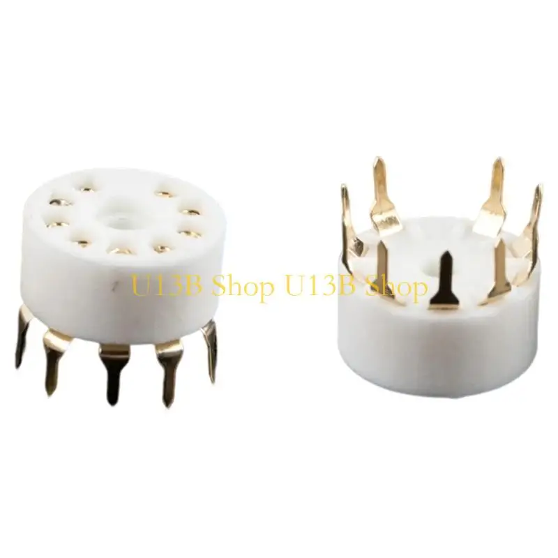 U13B 5pieces B9A Ceramic 9PIN Tube сокет для 12AX7,12AT7,12AU7, ECC83, ECC82 E88CC