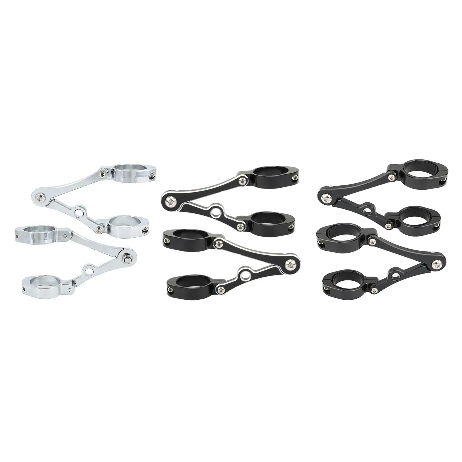 

Aluminum Alloy Motorcycle Headlight Mounting Bracket Adjustable Clip for Front Lamp Rally Project Bike