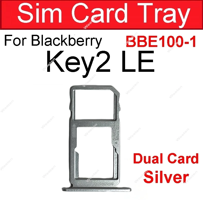 SIM Card Tray Holder For BlackBerry Keyone DTEK70 Key2 Key2 LE SIM Card Slot Socket Adapter Replacement Repair Parts