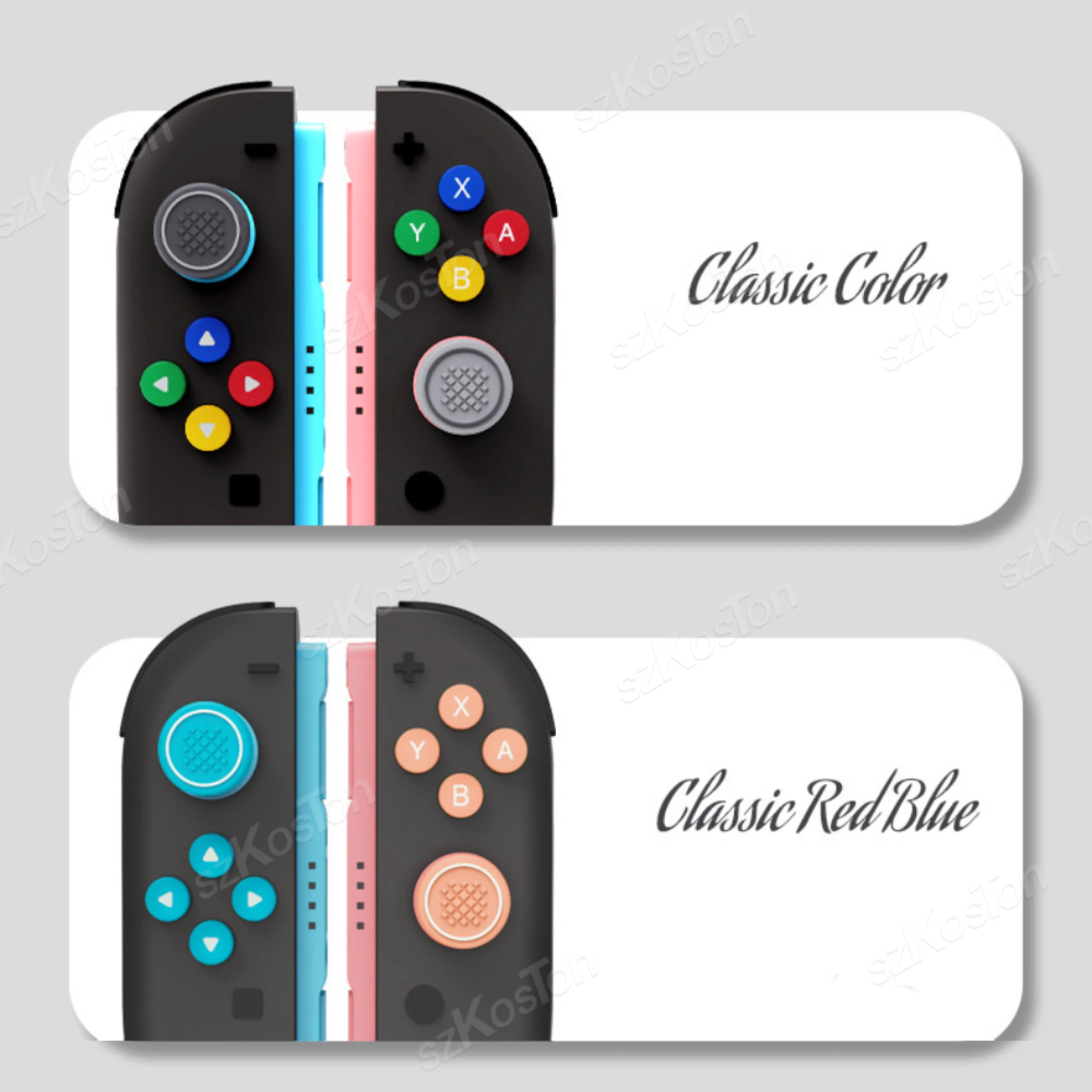 ปุ่ม Stick สําหรับ SWITCH 2 Controller GamePad จอยสติ๊ก + สติกเกอร์ปุ่ม Anti-SLIP Cap สําหรับ SWITCH2 อุปกรณ์เสริมสําหรับเล่นเกม