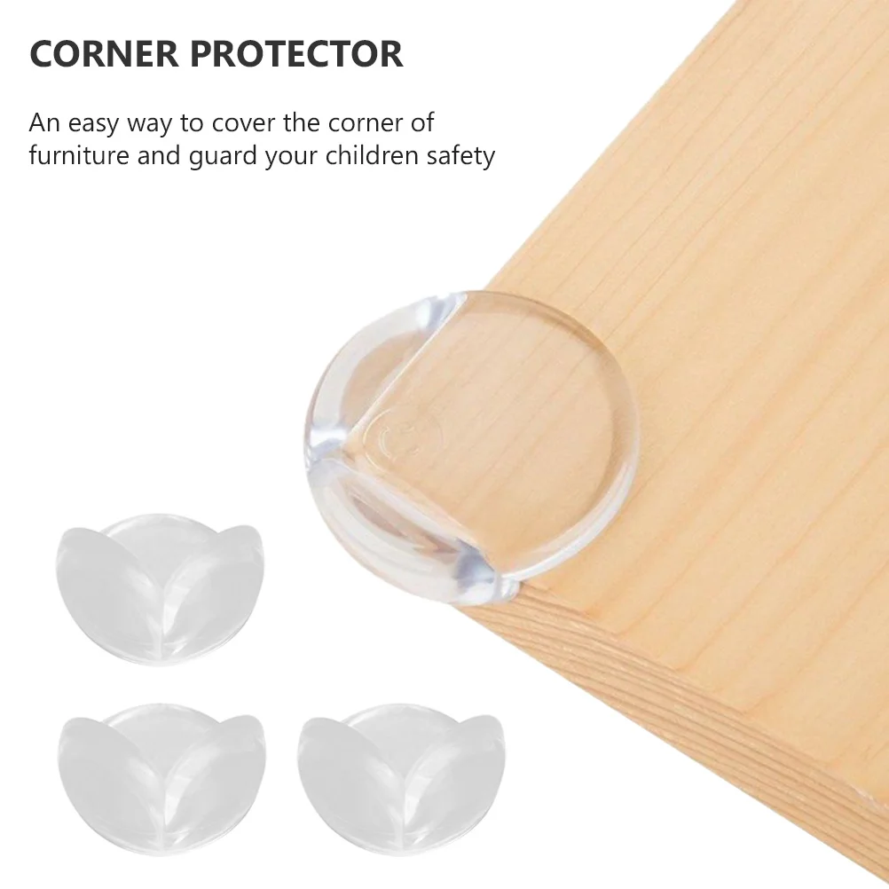 ตัวป้องกันมุมเฟอร์นิเจอร์ 10 ชิ้น แบบใส ป้องกันเด็ก สำหรับขอบโต๊ะ ขอบเฟอร์นิเจอร์ กาวติดแน่น ติดตั้งง่าย ใช้ในบ้าน