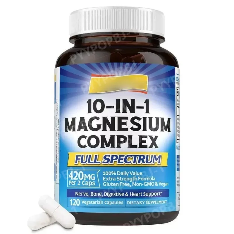 

Iron Supplement with Vitamins C for Iron Deficiency Magnesium Complex 10 in 1 for Magnesium Deficiency